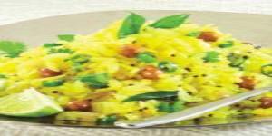 Flattened Rice With Sour Lemon Juice